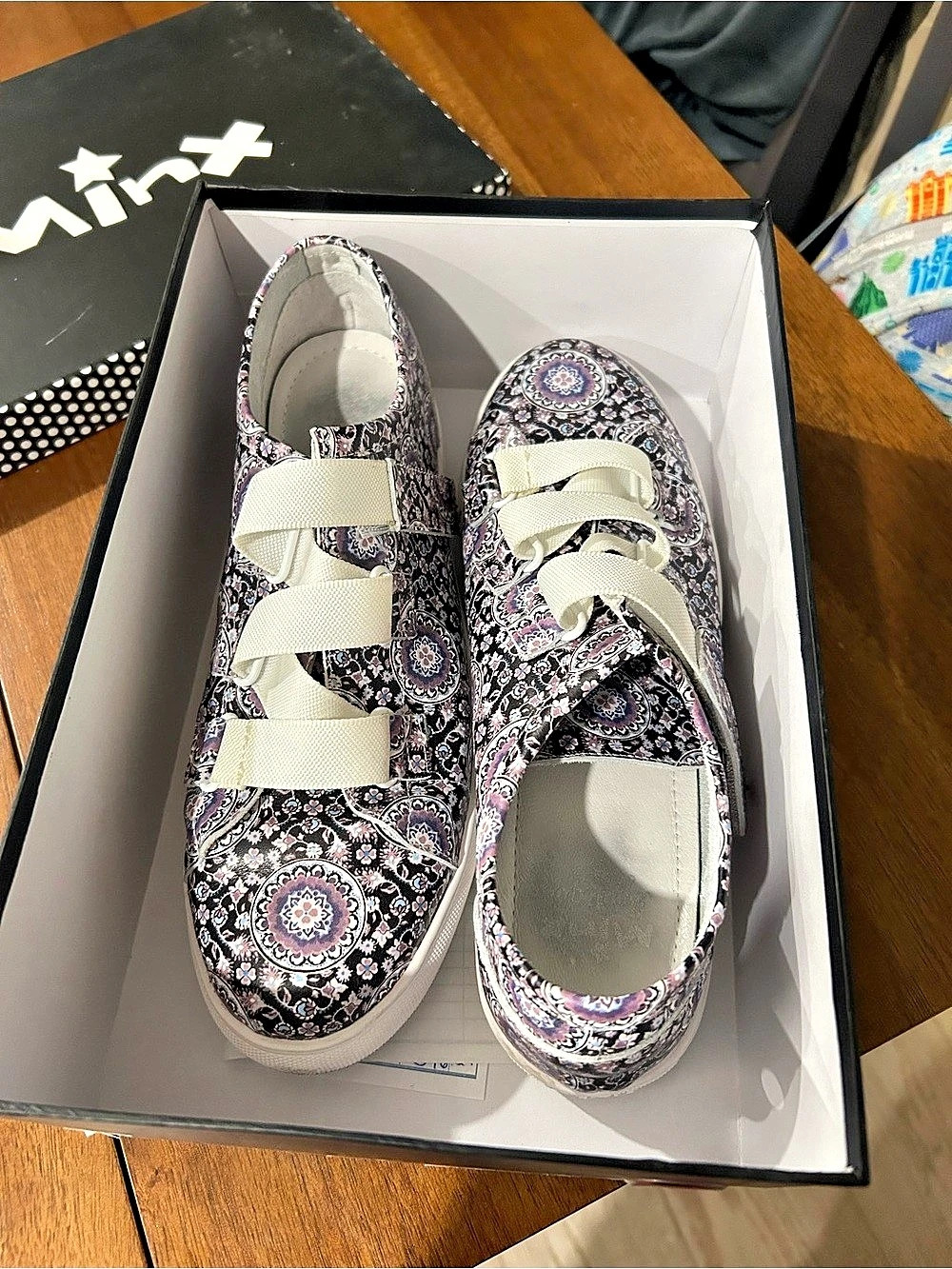 Minx Bandicute Floral Sneakers Purple & White EU 41